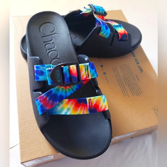 Chaco | Shoes | Chaco Chillos Slide Rainbow Sandal | Poshmark display picture 2